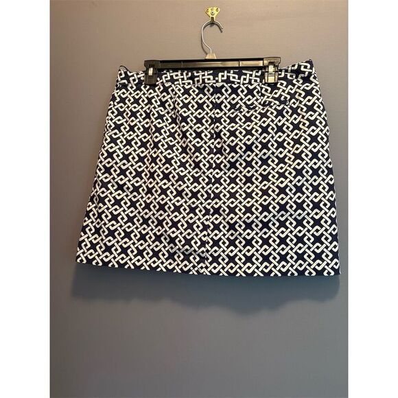 Izod Women's Standard Size 10 Geometric Skort with Built-in Shorts Multicolor - Picture 4 of 10